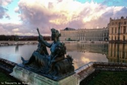 Versailles les jardins au soleil couchant janv 17